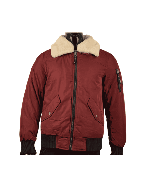 Chaquetón Granate Cuello Oso