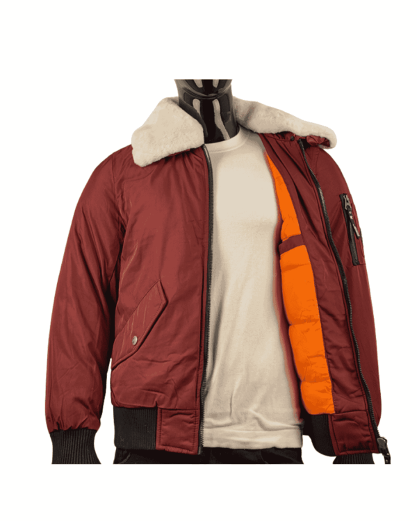 Chaquetón Granate Cuello Oso - Imagen 2