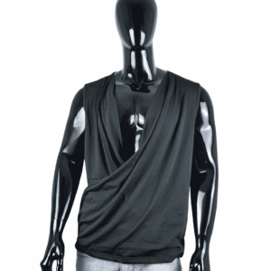 Camiseta Drapeada Negra