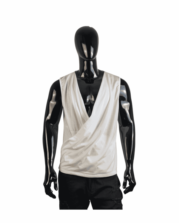 Camiseta Drapeada Blanca