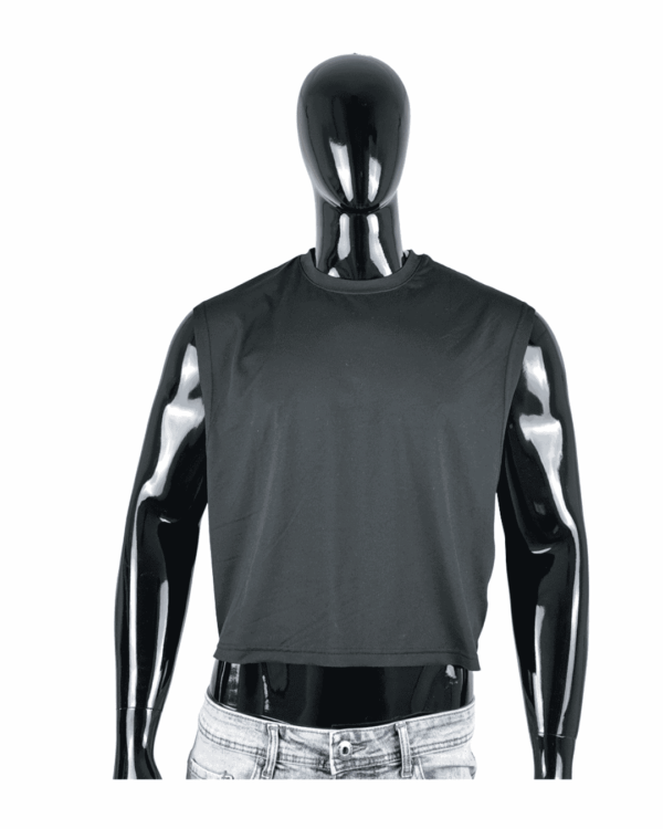 Camiseta Crop Negra