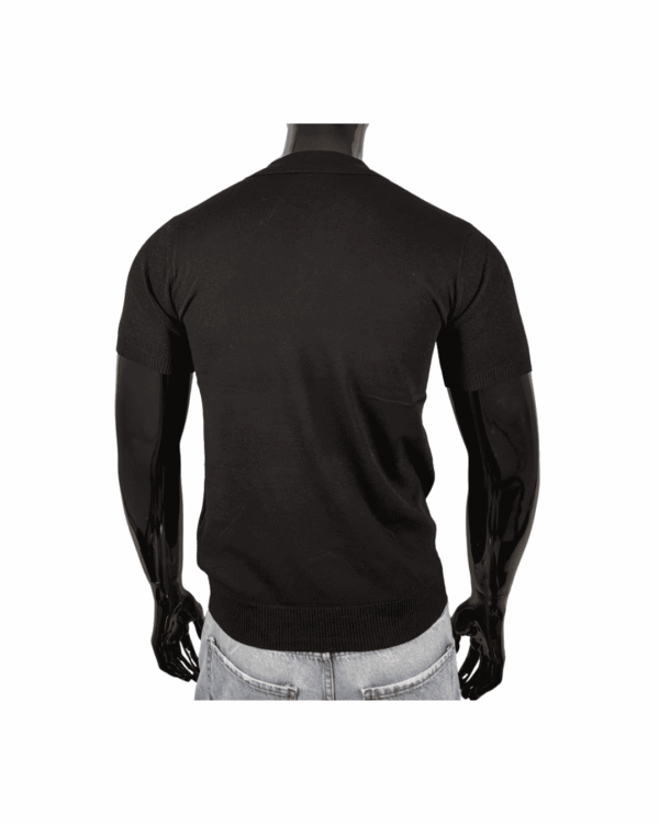 Polo Jersey Punto Negro - Imagen 2