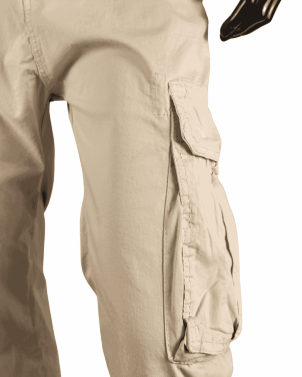 Pantalón Cargo Marfil - Imagen 3