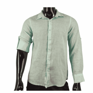 Camisa Lino Clásico Agua