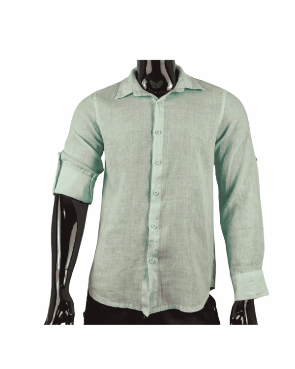 Camisa Lino Clásico Agua