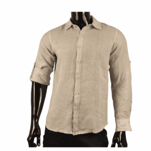 Camisa Lino Clásico Marfil