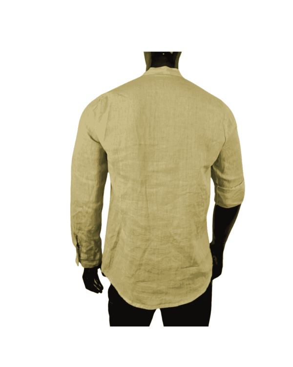 Camisa Lino Mao Manzana - Imagen 2