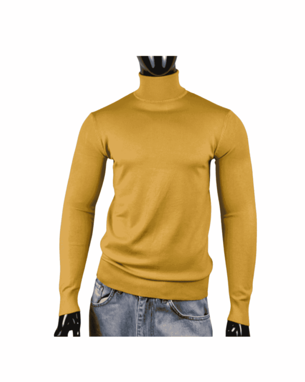 Jersey Cuello Alto Mostaza