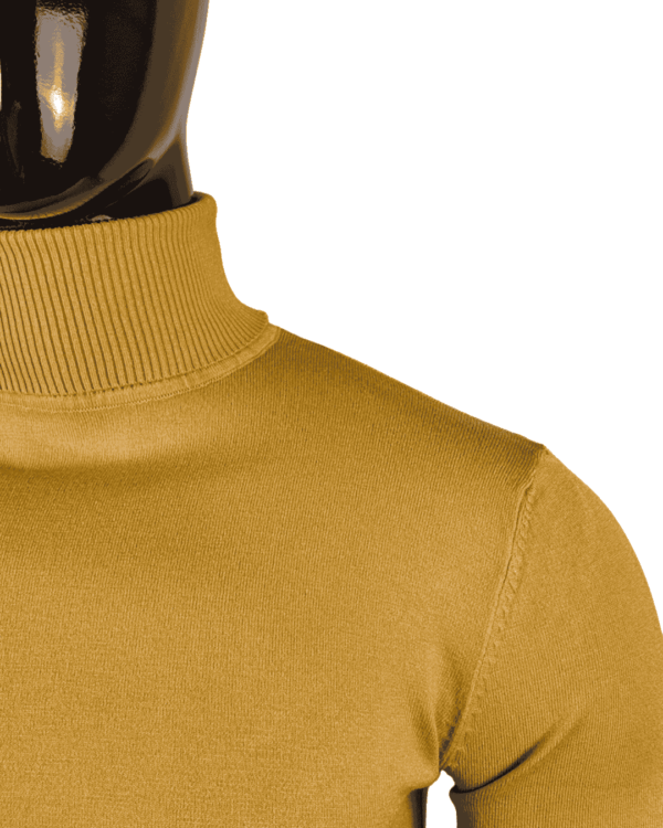 Jersey Cuello Alto Mostaza - Imagen 3