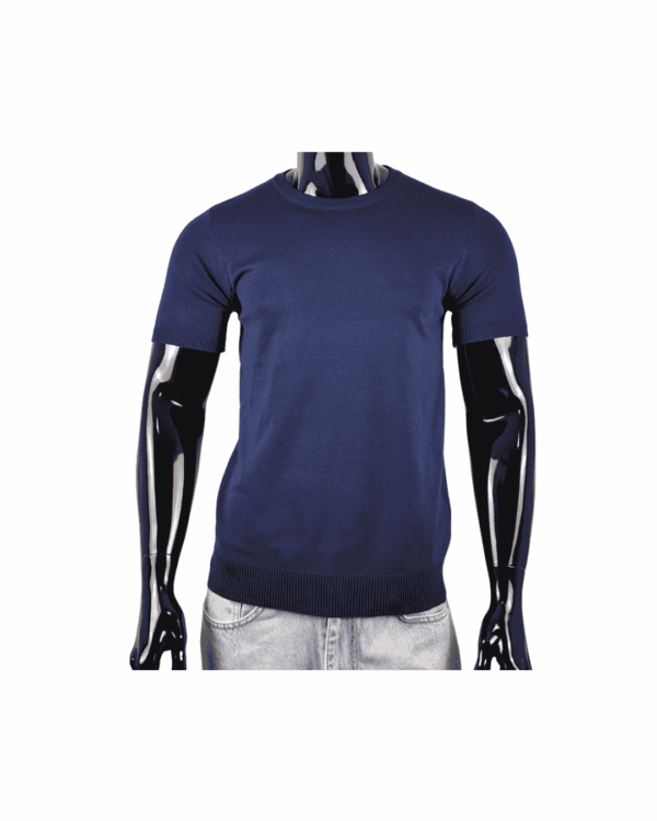 Camiseta Jersey Punto Azul Marino